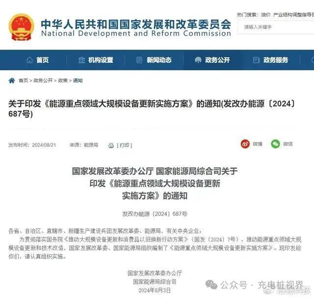 能源重點領(lǐng)域設(shè)備更新方案出臺！充電樁等迎來新機遇