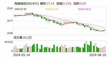 海康威視：發(fā)布2024年半年度報(bào)告，比上年同期增長(zhǎng)9.68%；