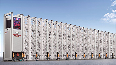 金建星伸縮門(mén)廠家-JX-380A3屏風(fēng)銀款式