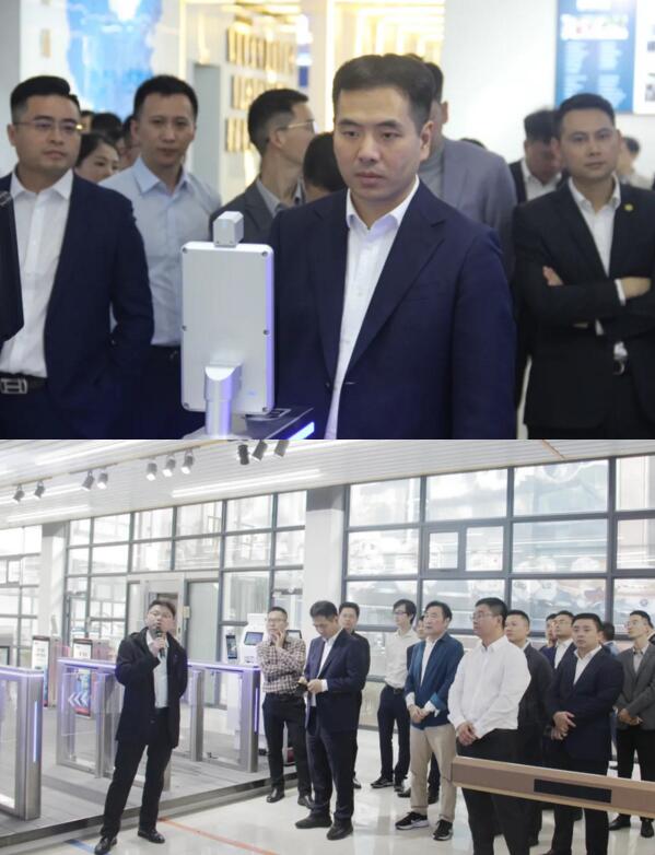 公司陪同人員向江西省委、省青年企業(yè)家協(xié)會(huì)嘉賓展示、講解了百勝城市級智慧停車解決方案的落地、應(yīng)用