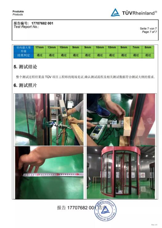 獲得德國TUV認證機構的檢測報告！