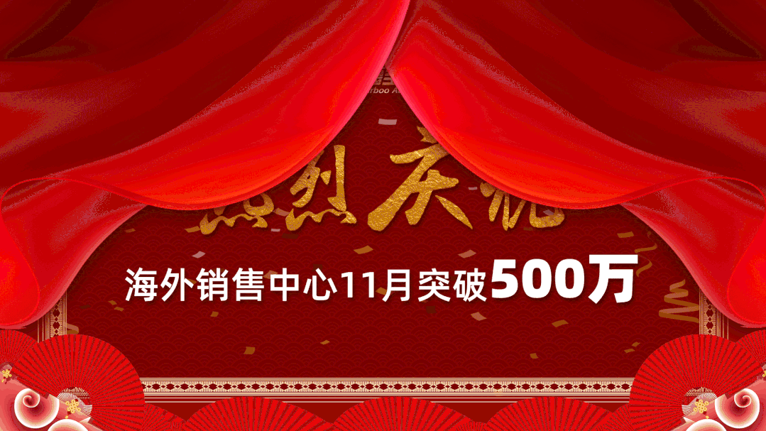 熱烈慶祝海外銷(xiāo)售中心11月業(yè)績(jī)創(chuàng)新高突破500萬(wàn)！