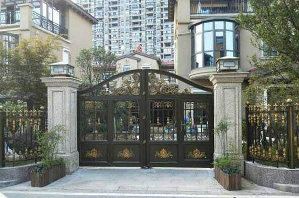 紹興出安智能別墅鋁藝大門給紹興碧桂園榮盛華府項目不一樣的體驗