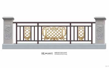 鋁藝護(hù)欄 - 別墅鋁藝陽臺(tái)護(hù)欄HL6005