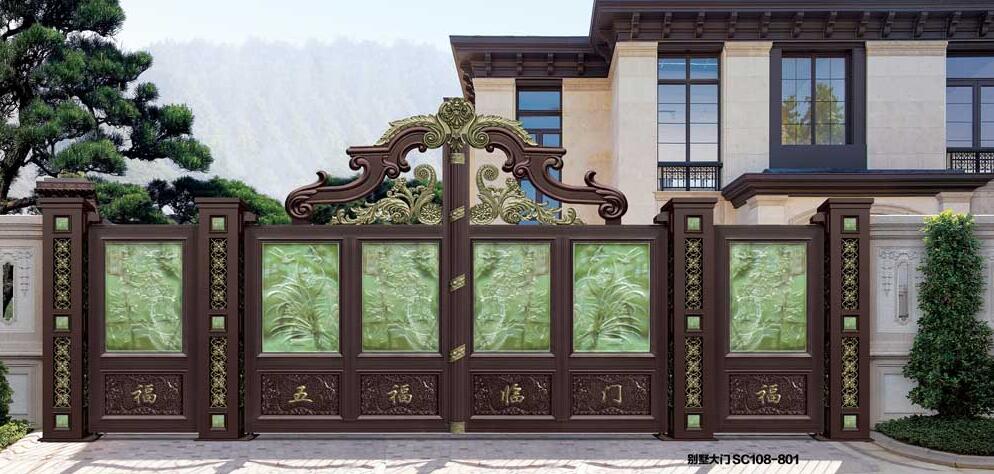 平頂山常綠金瀾王朝鋁藝大門(mén)案例