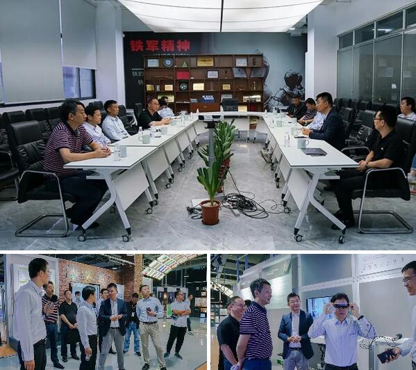 中國電信東莞分公司副總經(jīng)理吳總鷹、研發(fā)中心總裁馬文濤為5G聯(lián)合實(shí)驗(yàn)室揭牌