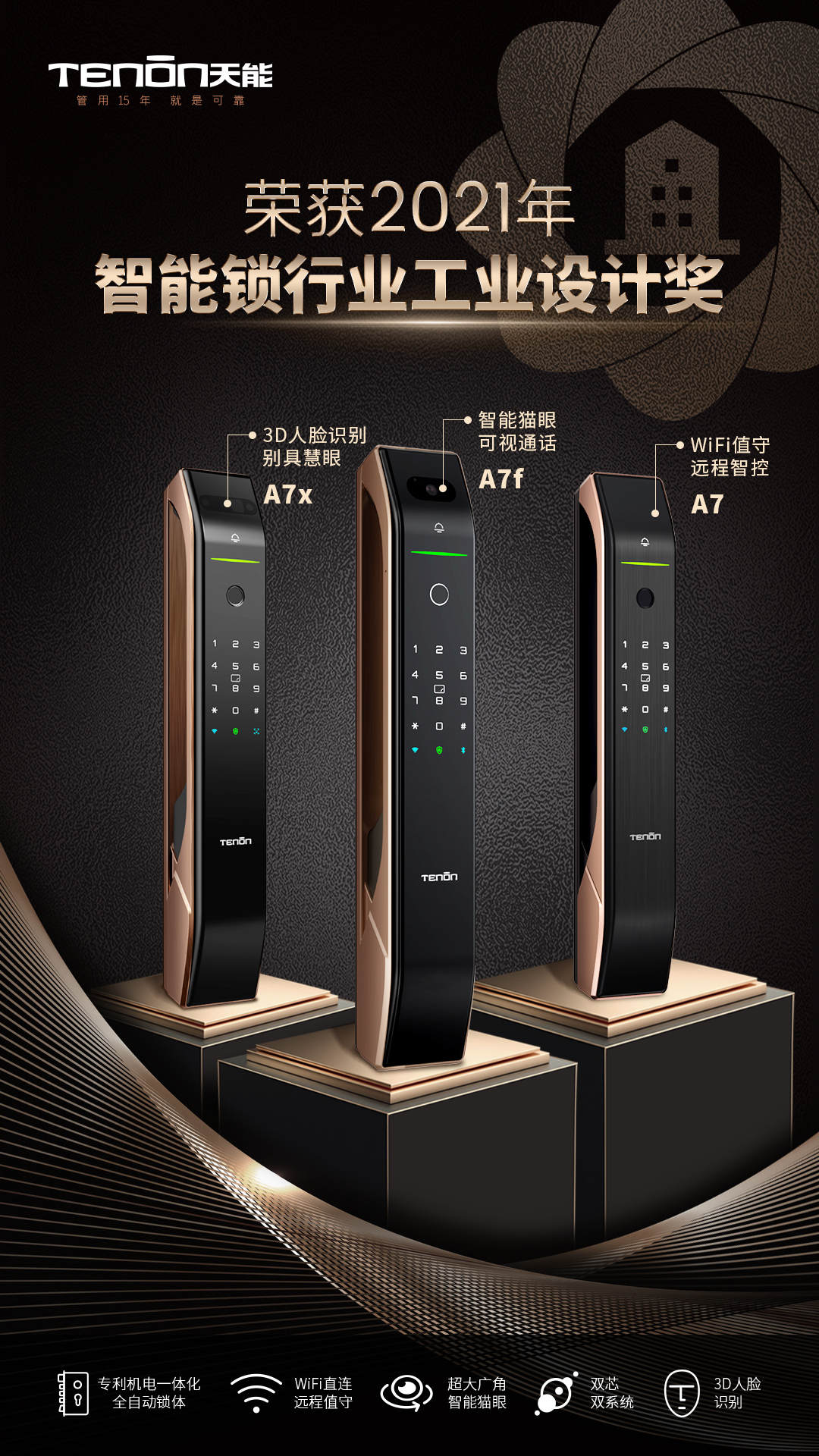 天能智能鎖A7、A7x、A7f