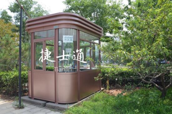 河北唐山鳳凰山公園定制氟碳漆保安崗?fù)ぐ咐?- 中出網(wǎng)-智能出入口與停車充電門戶